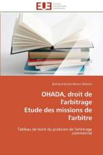 Ohada, Droit de l'Arbitrage Etude Des Missions de l'Arbitre af Mbemo-B