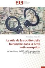 Le R le de la Soci t Civile Burkinab Dans La Lutte Anti-Corruption af Atim-A