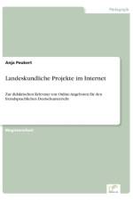 Landeskundliche Projekte im Internet af Anja Peukert
