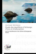 Etude Des Equilibres D Echange d'Ions Et d'Adsorption af Collectif