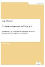 Personalmangement im Umbruch af Antje Schneider