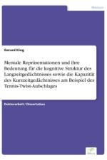 Mentale Reprasentationen und ihre Bedeutung fur die kognitive Struktur des Langzeitgedachtnisses sowie die Kapazitat des Kurzzeitgedachtnisses am Beispiel des Tennis-Twist-Aufschlages af Gerard King