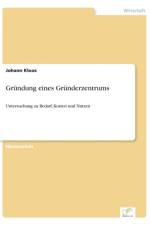 Grundung eines Grunderzentrums af Johann Kloos