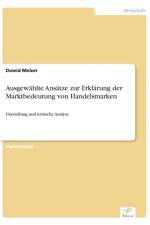 Ausgewahlte Ansatze zur Erklarung der Marktbedeutung von Handelsmarken af Dawid Melzer