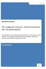 englische Schauer- und Terror-Roman des 18. Jahrhunderts af Bernhard Thomas
