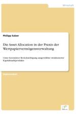 Asset Allocation in der Praxis der Wertpapiervermoegensverwaltung af Philipp Salzer