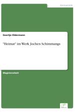 Heimat im Werk Jochen Schimmangs af Geertje Oldermann