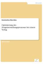 Optimierung des Zeugniserstellungsprozesses bei einem Verlag af Konstantina Mavridou