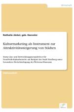 Kulturmarketing als Instrument zur Attraktivitatssteigerung von Stadten af Geb Hoeveler Nathalie Joeckel