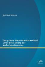 private Stromanbieterwechsel unter Betrachtung der Verhaltensoekonomie af Boris Solis Mittwoch