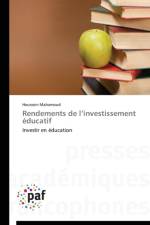 Rendements de L Investissement Educatif af Mahamoud-H