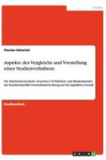 Aspekte des Vergleichs und Vorstellung eines Studienvorhabens af Florian Heinrich