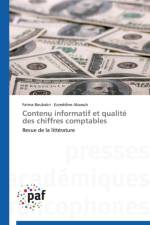 Contenu Informatif Et Qualite Des Chiffres Comptables af Collectif