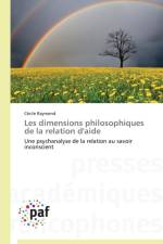 Les Dimensions Philosophiques de la Relation d'Aide af Raymond-C