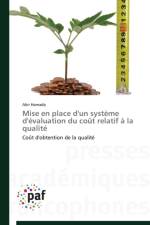 Mise En Place d'Un Systeme d'Evaluation Du Cout Relatif A La Qualite af Hamada-A