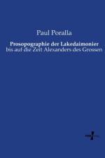 Prosopographie der Lakedaimonier af Paul Poralla