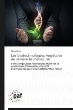 Les Biotechnologies Vegetales Au Service La Medecine af Ginis-O