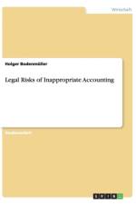 Legal Risks of Inappropriate Accounting af Holger Bodenmuller