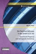 Machtverhaltnisse in der GmbH & Co. KG af Moritz Pfeil