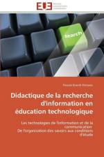 Didactique de la Recherche d'Information En ducation Technologique af Brandt-Pomares-P
