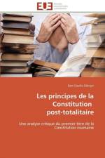 Les Principes de la Constitution Post-Totalitaire af D Ni Or-D