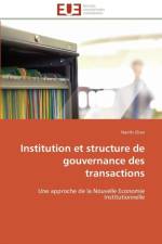 Institution Et Structure de Gouvernance Des Transactions af Chan-N