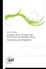 Analyse de la Valeur Des Fonctions Du Monde Rural af Garrigues-B