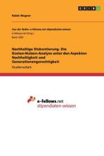 Nachhaltige Diskontierung af Robin Wagner