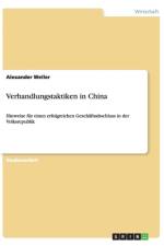 Verhandlungstaktiken in China af Alexander Weller