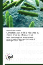Caracterisation de la Reponse Au Stress Chez Bacillus Cereus af Senouci-Rezkallah-K