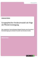 Geographischer Strukturwandel als Folge der Wiedervereinigung af Antonia Bruhn