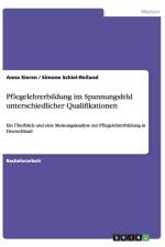 Pflegelehrerbildung im Spannungsfeld unterschiedlicher Qualifikationen af Anna Sieren