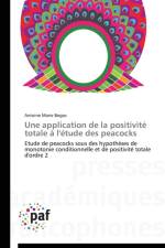 Une Application de la Positivite Totale A l'Etude Des Peacocks af Bogso-A