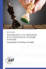 Introduction A La Realisation D Un Dictionnaire Amazigh-Amazigh af Hamek-B