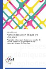 Nano-Indentation Et Matiere Utra-Dure af Zemzemi-M
