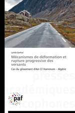 Mecanismes de Deformation Et Rupture Progressive Des Versants af Djerbal-L
