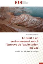 Droit Un Environnement Sain l' preuve de l'Exploitation Du Gaz af Daniel-B