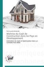 Maitrise Du Cout de Construction Dans Les Pays En Developpement af Louzolo-Kimbembe-P