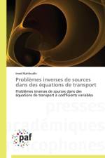 Problemes inverses de sources dans des equations de transport af Imed Mahfoudhi