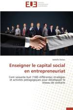 Enseigner Le Capital Social En Entrepreneuriat af Dubuc-I
