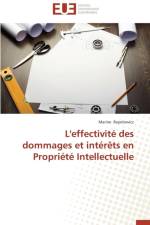 L'Effectivit Des Dommages Et Int r ts En Propri t Intellectuelle af Repelowicz-M