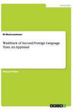 Washback of Second/Foreign Language Tests. An Appraisal af M Maniruzzaman