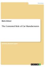 Contested Role of Car Manufacturers af Maria Schnurr