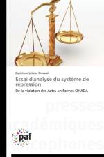 Essai d'Analyse Du Systeme de Repression af Omouali-D