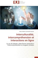 Interculturalit , Intercompr hension Et Interactions En Ligne af Gomez-F