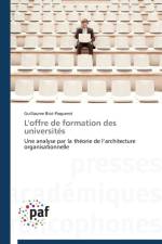 L'Offre de Formation Des Universites af Biot-Paquerot-G