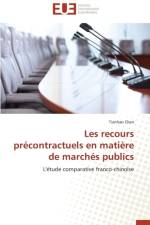 Les Recours Pr contractuels En Mati re de March s Publics af Chen-T