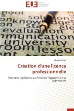 Cr ation d'Une Licence Professionnelle af Dupe-N