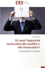En Quoi l'Approche Socioculturelle Modifie T-Elle l' valuation? af Monge-E