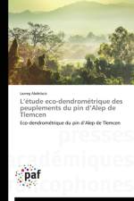 L Etude Eco-Dendrometrique Des Peuplements Du Pin D Alep de Tlemcen af Abdelaziz-L